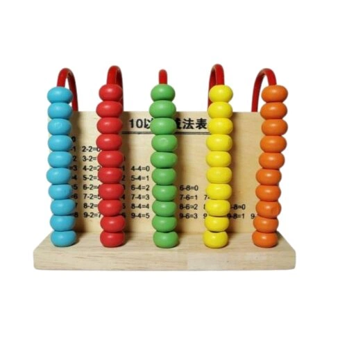 Дрвена броеница со бои